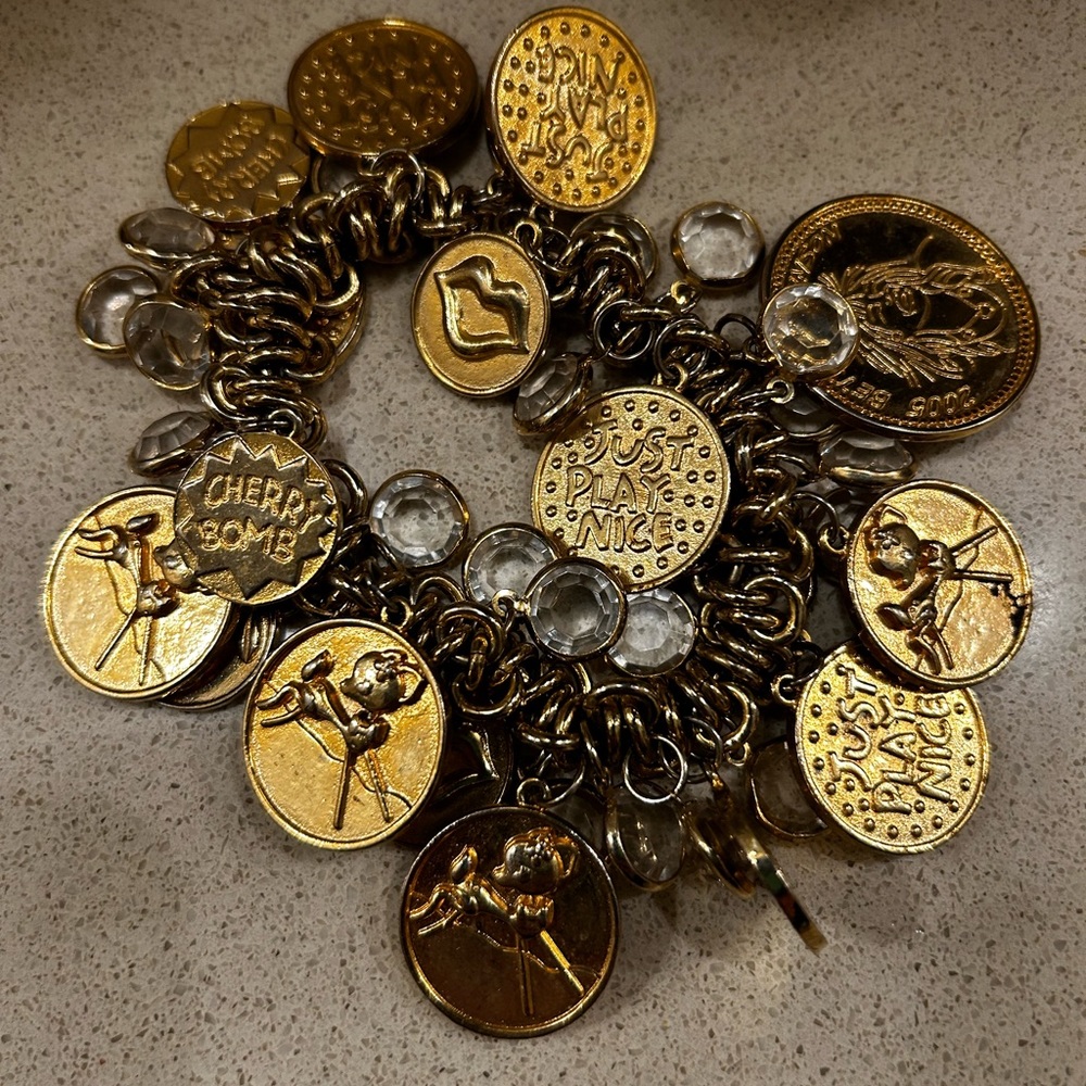 Betsy johnson coin bracelet
